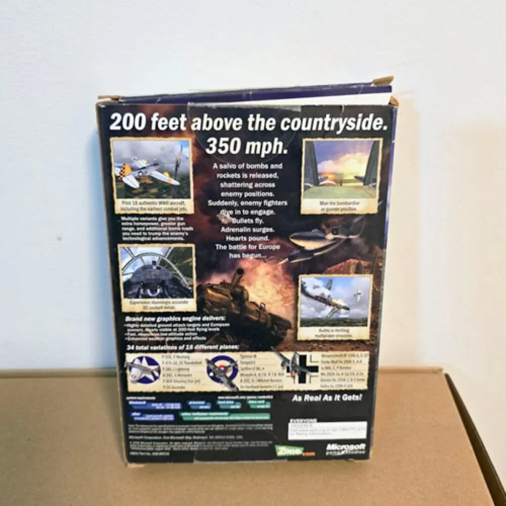 Logitech Attack 3 USB Joystick+Combat Flight Simulator 3 PC Game COMPLETE Tested